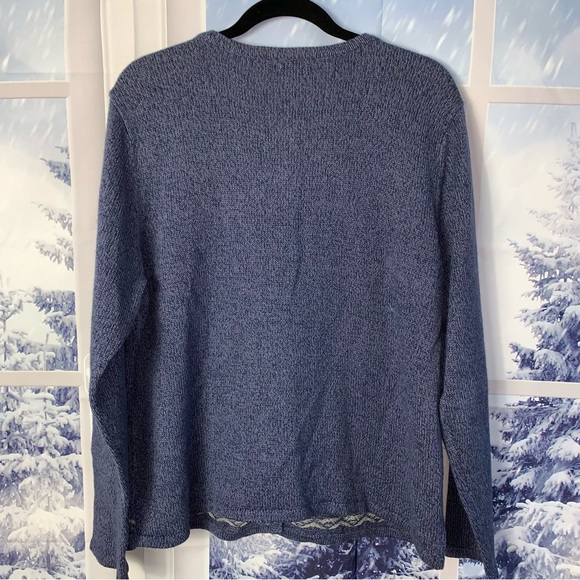 Vintage Ugly Christmas Sweater Mittens Cardigan - Picture 6 of 13